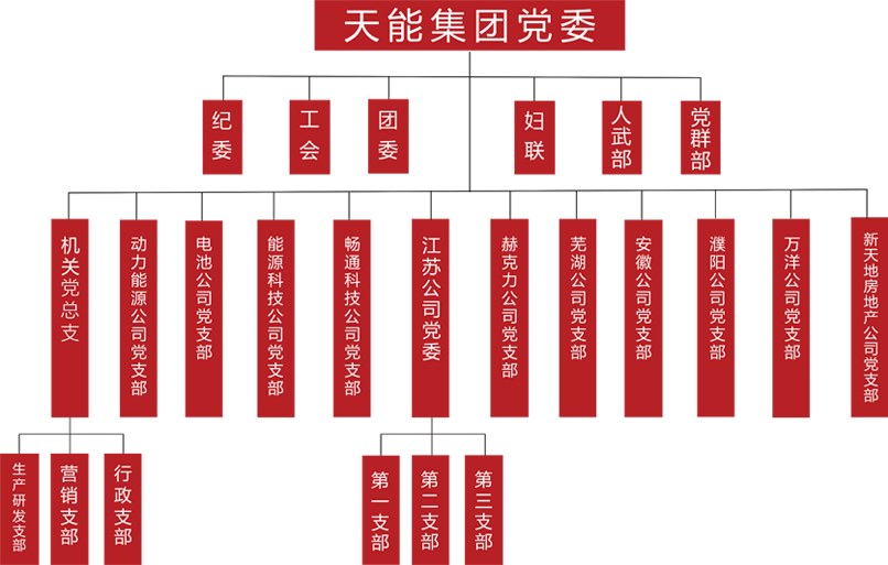 永乐国际F66建团党委组织架构